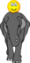 Elephant riding emoticon